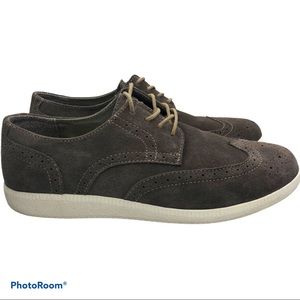 Bass Oscar Brown Suede Wingtip Oxford Shoes size 9.5